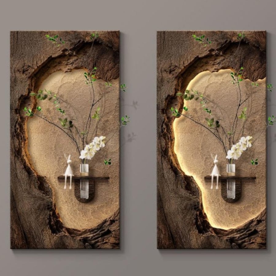 لوحة ديكور جدارية بتصميم وابي سابي