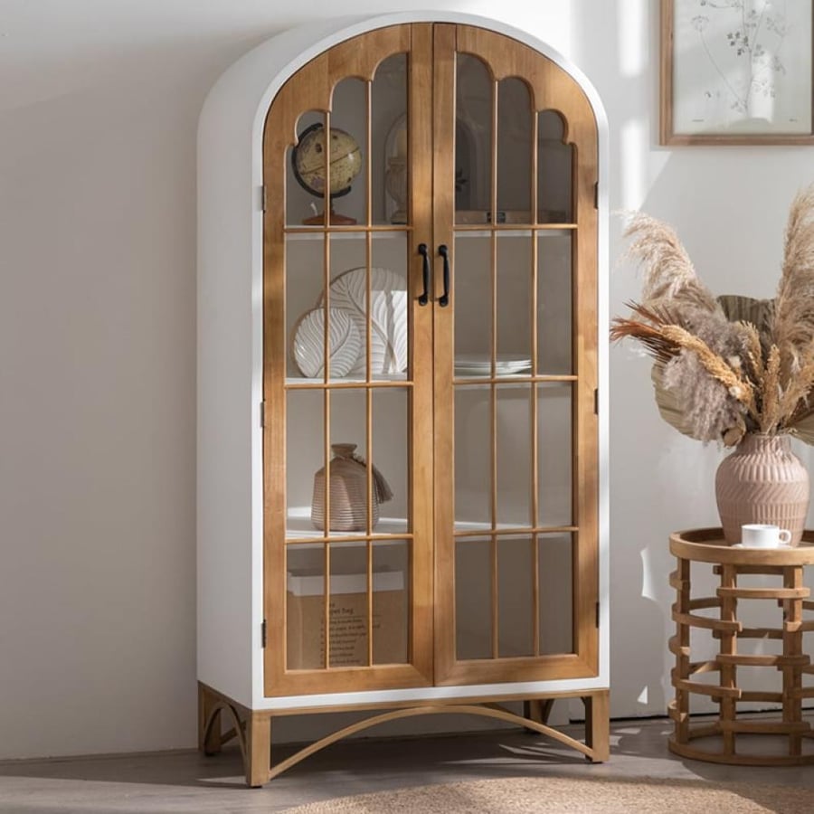 Rustic American display cabinets