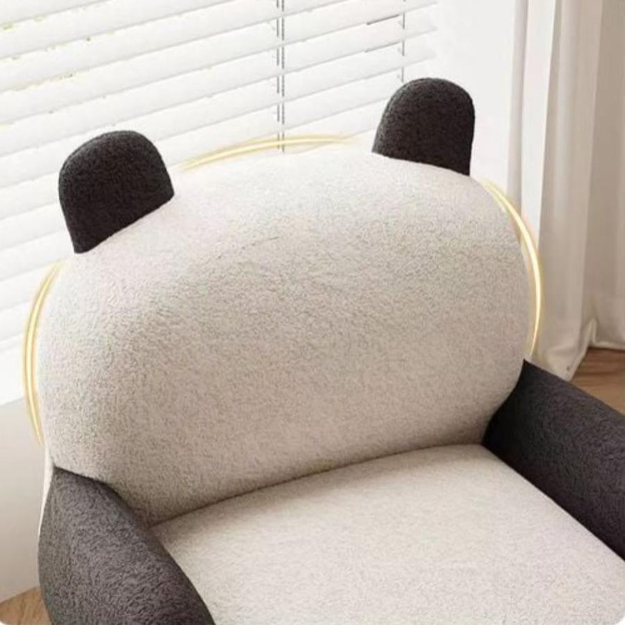 Children's chair in the shape of a panda – rotatable and equipped with flexible foam padding