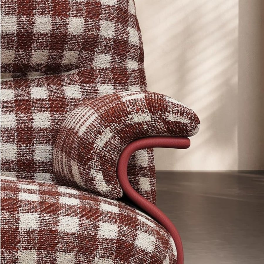 كنبة فردية بتصميم اسكندنافي عصري