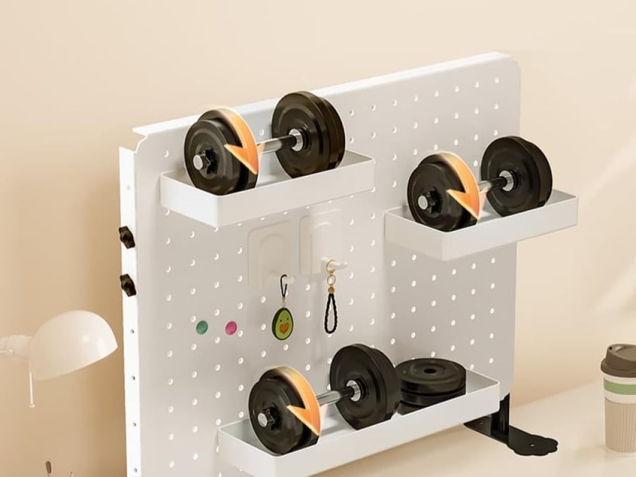 Multi-function desk organizer with hanging board and drawers – smart space-saving design