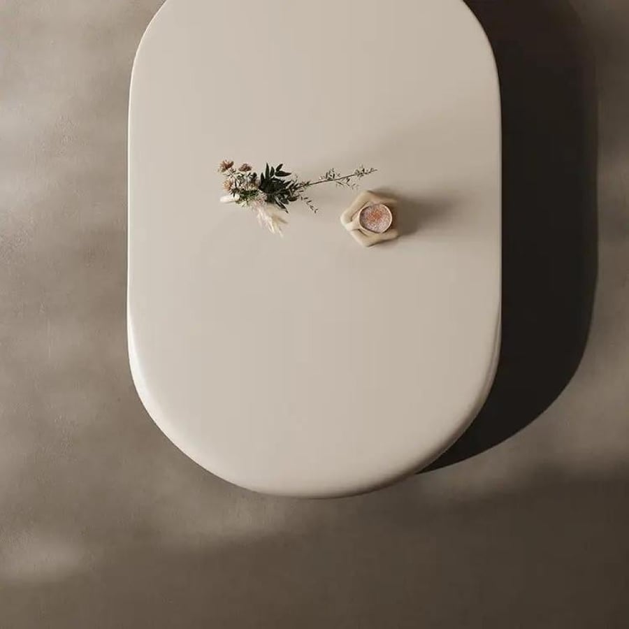 طاولة قهوة بيضاوية بتصميم عصري أنيق