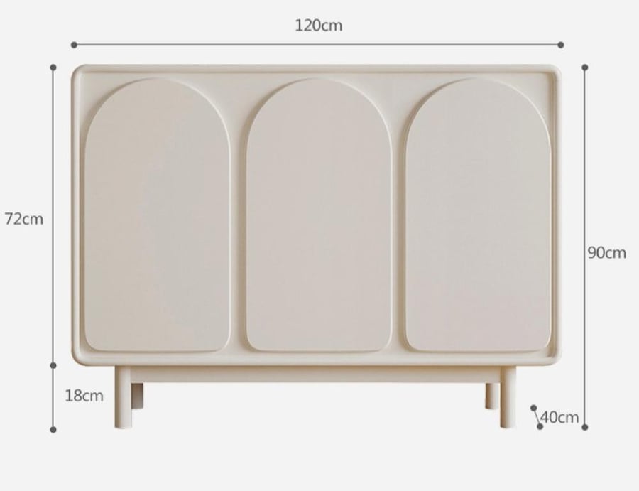 Side cabinet with an elegant design