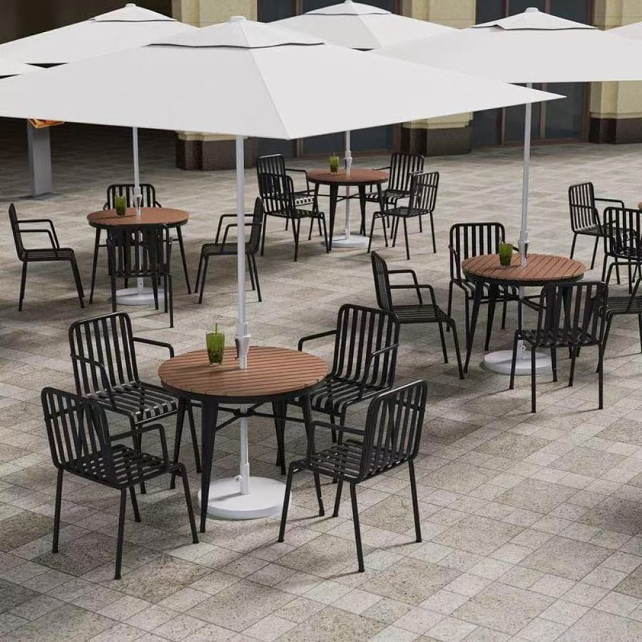 Complete set of chairs and outdoor table