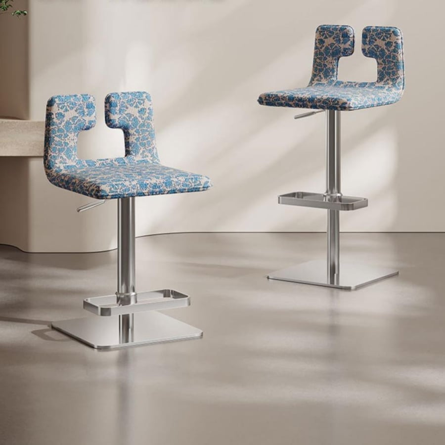 Modern bar stool with swivel – luxurious design made of stainless steel