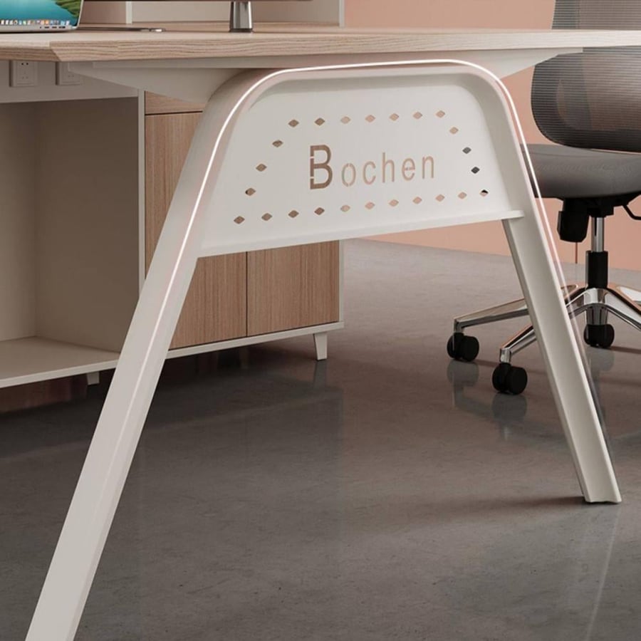 Workstation with side storage – part of the complete modern office set