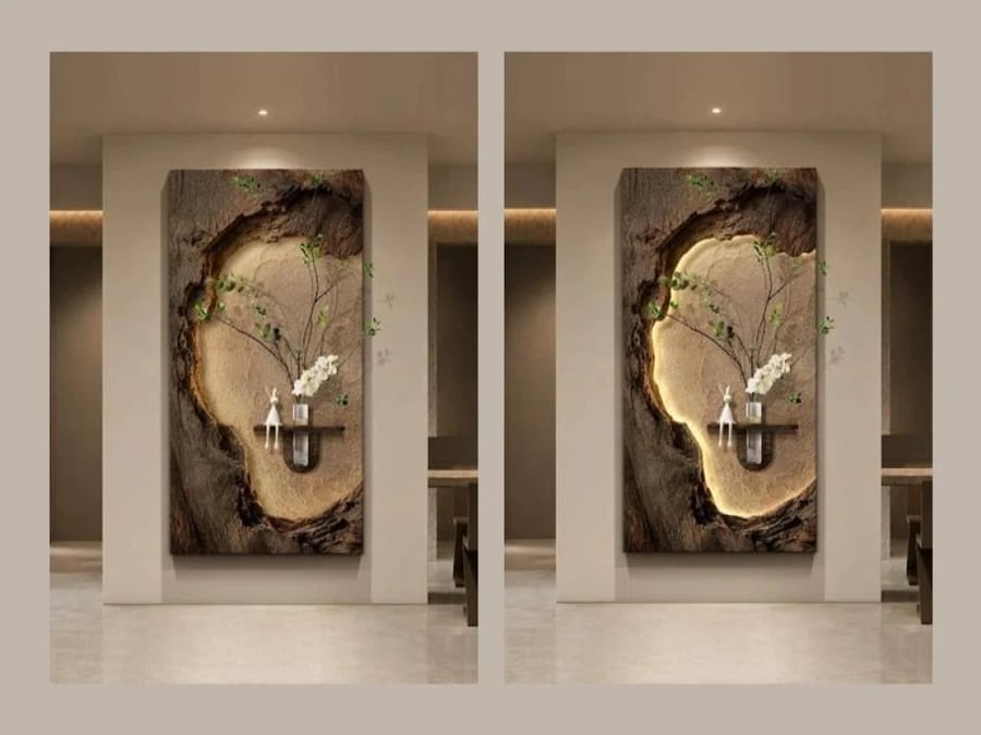 لوحة ديكور جدارية بتصميم وابي سابي