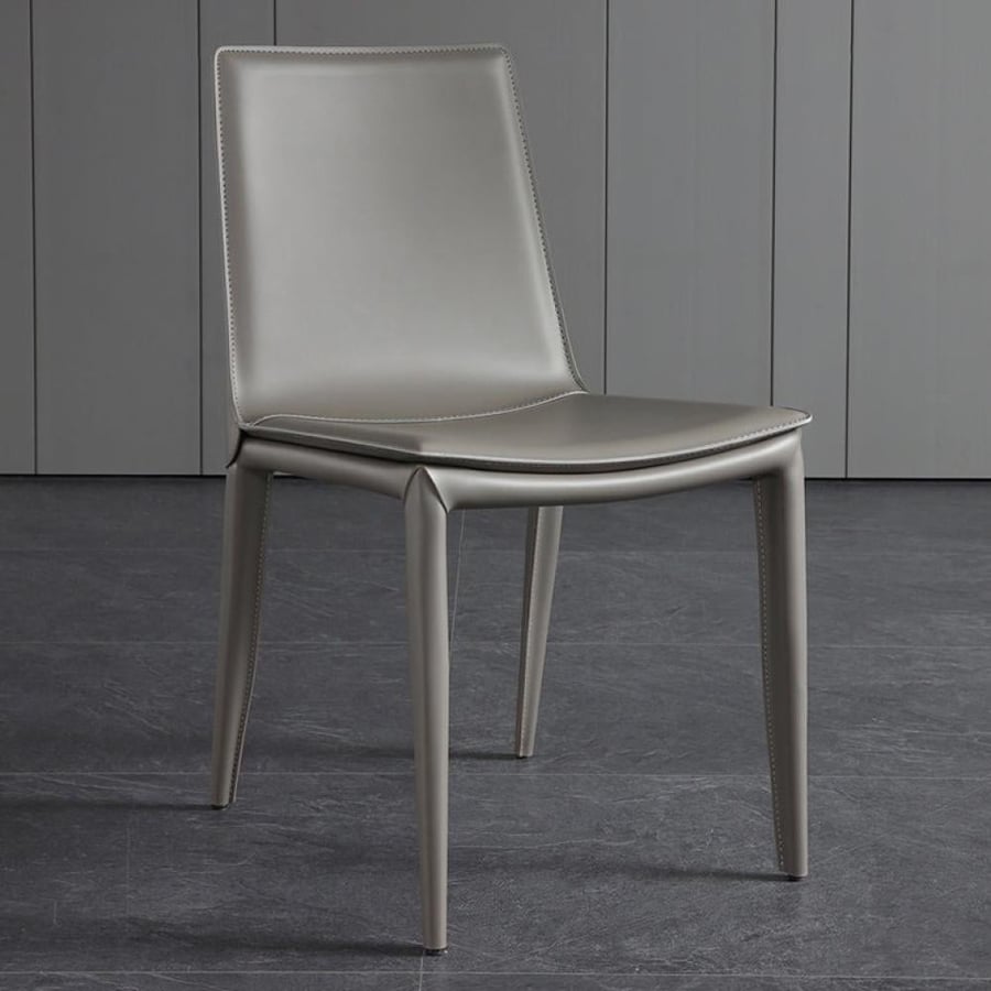 Luxury dining chair with soft leather