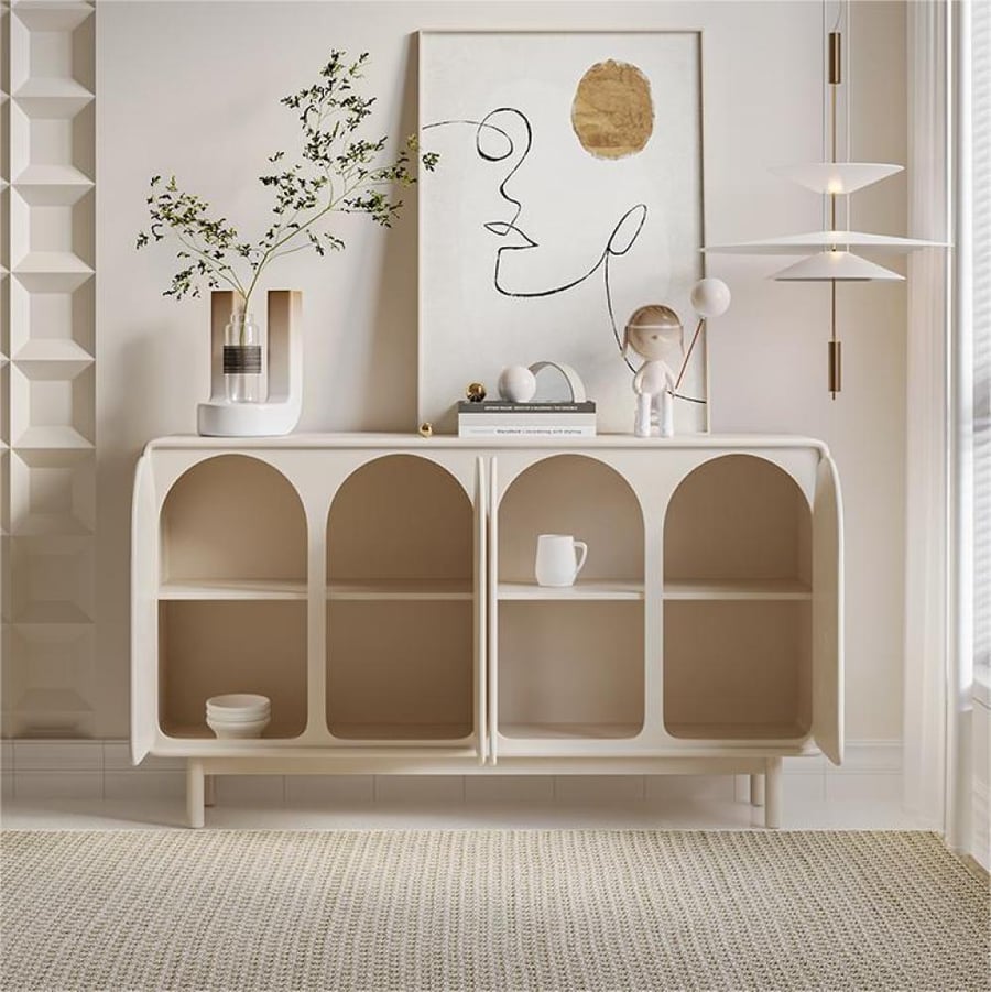 Side cabinet with an elegant design