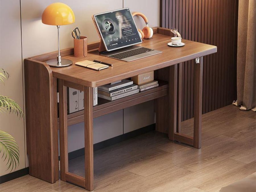 Home office foldable made of hardwood – Scandinavian style