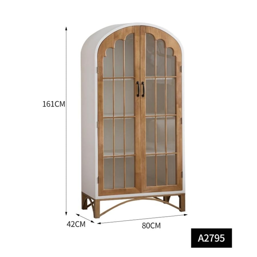 Rustic American display cabinets
