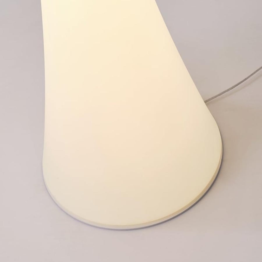 مصباح أرضي بتصميم كريمي عصري – إضاءة LED ثلاثية الألوان