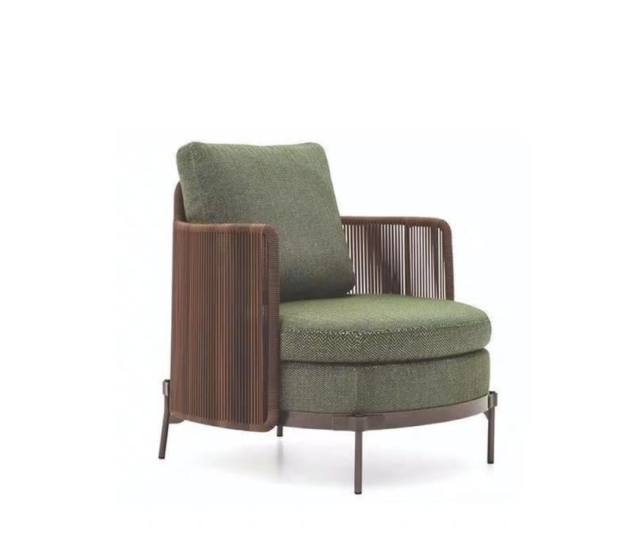 Luxurious outdoor chairs and sofas made of Nordi bamboo