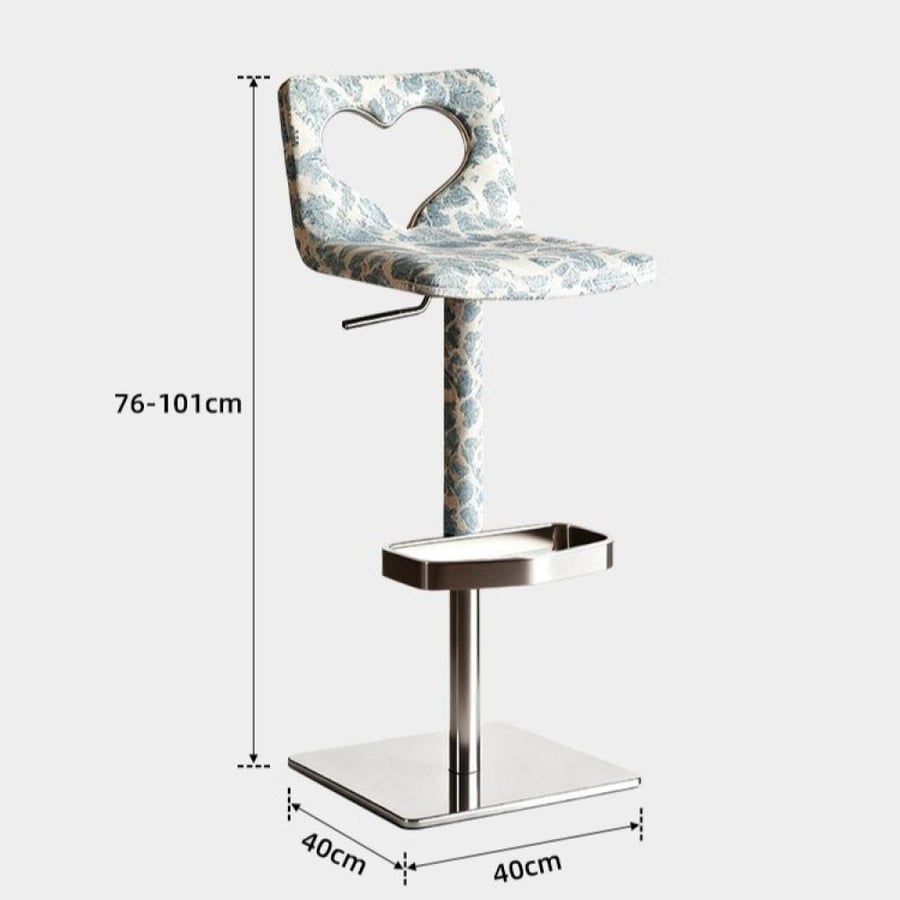 Luxury swivel bar chair – Greek patterns