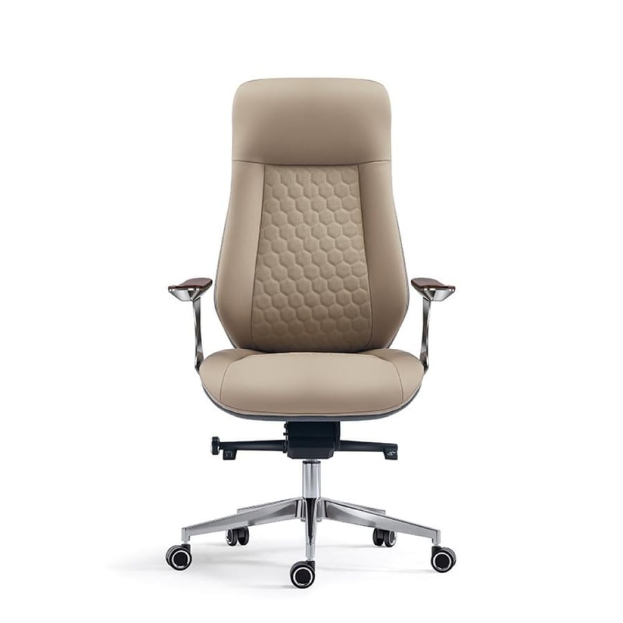 Luxury office chair made of genuine leather