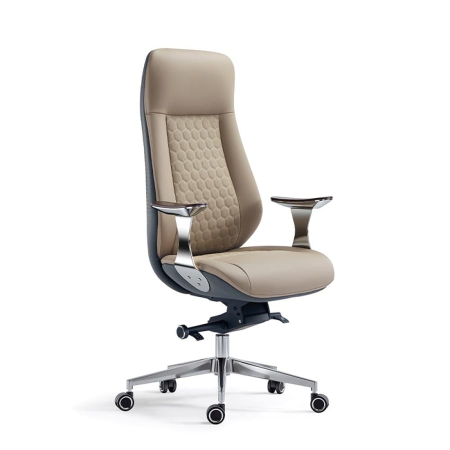 Luxury office chair made of genuine leather