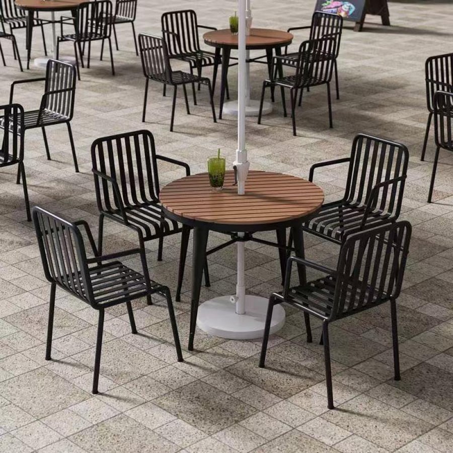 Complete set of chairs and outdoor table