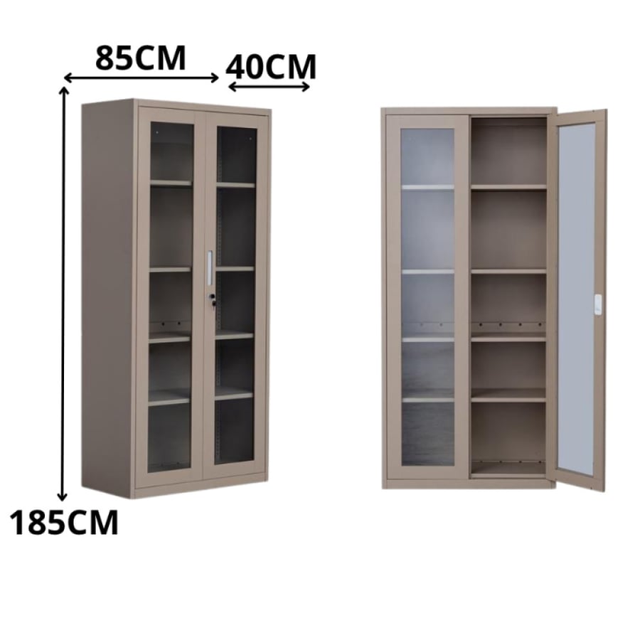 A sturdy and elegant office storage cabinet