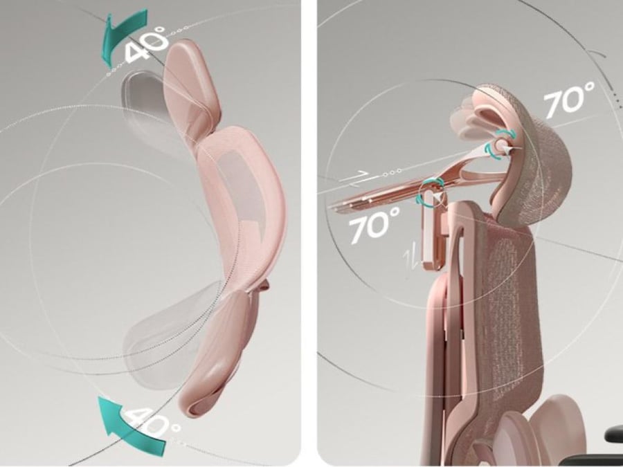 كرسي   شبكي احترافي بدعم قطني ذكي
