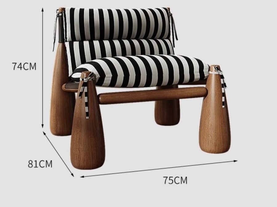 Single armchair with classic design – comfort and elegance inspired by the mid-century