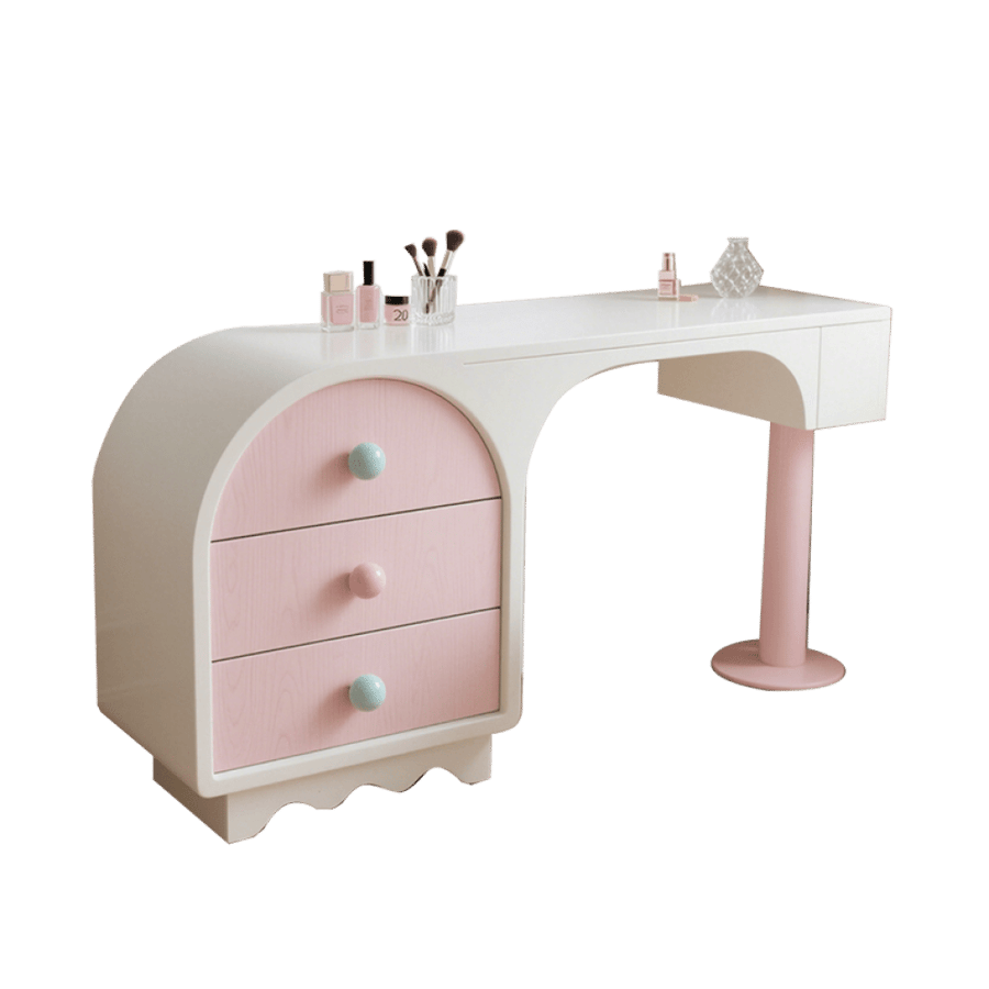 طاولة مكتبية و للتجميل   بتصميم ناعم