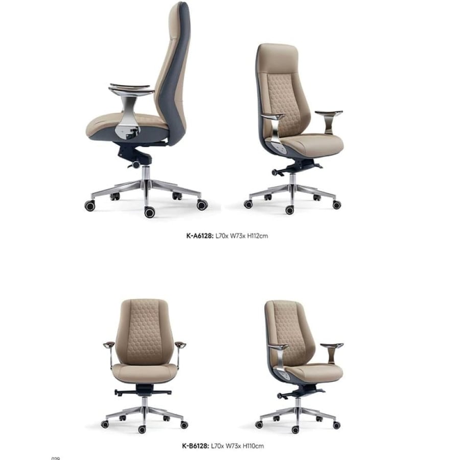 Luxury office chair made of genuine leather
