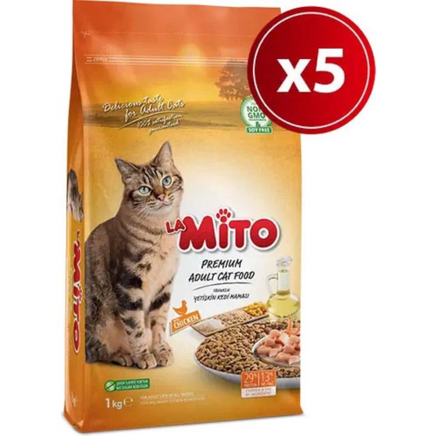 No, Mito dry food for adult cats chicken 1 kilogram