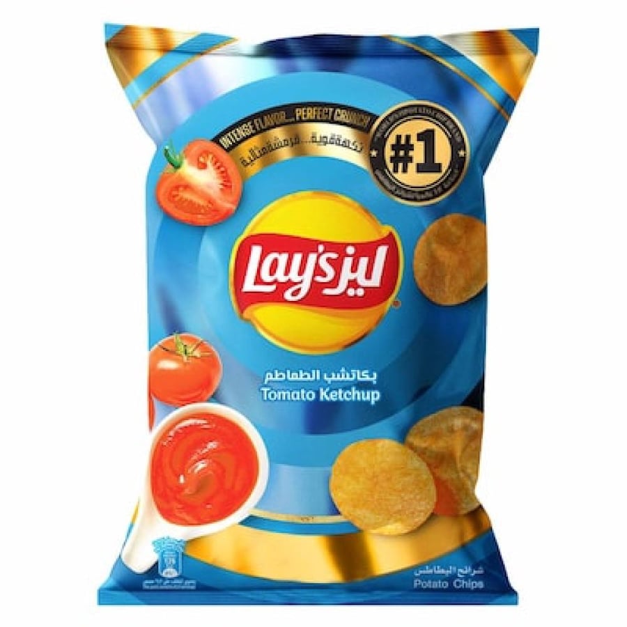 ليز عائلي بكاتشب الطماطم 25g×14