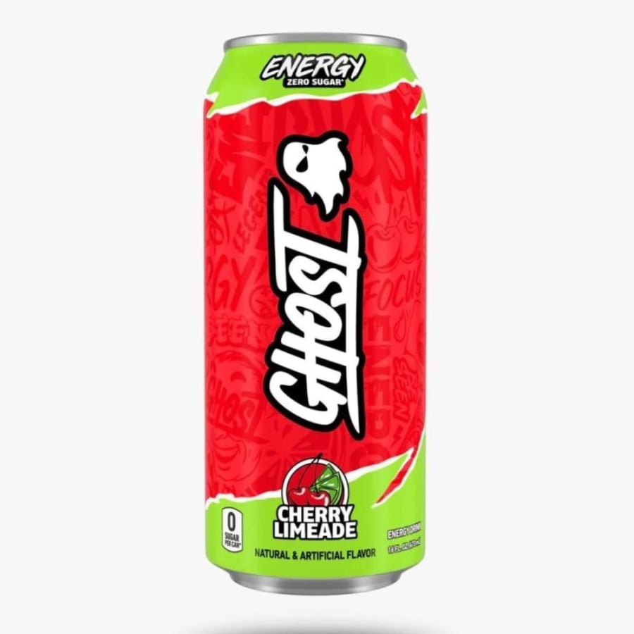 مشروب الطاقة غوست بنكهة الكرز والليمون بدون سكر – 473 مل Cherry Limeade