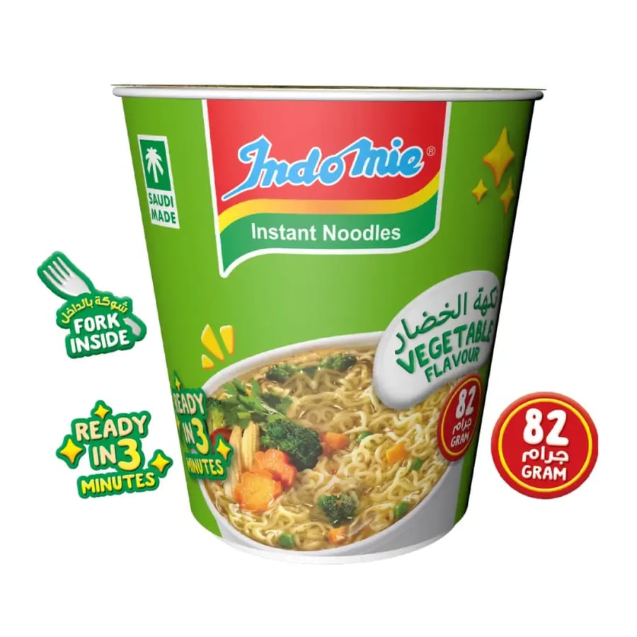 Indomie cup with vegetable flavor 82g