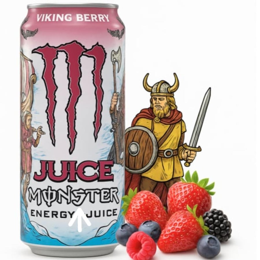 Monster Ultra Viking Berry Juice 500 ml - مونستر الفايكنغ بطعم التوت 500 مل