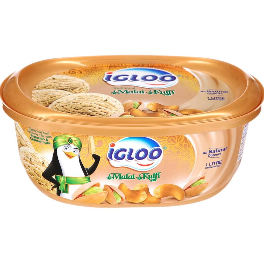آيس كريم إيغلو مالاي كولفي 1 لتر - Igloo Malai Kulfi Ice Cream 1 L