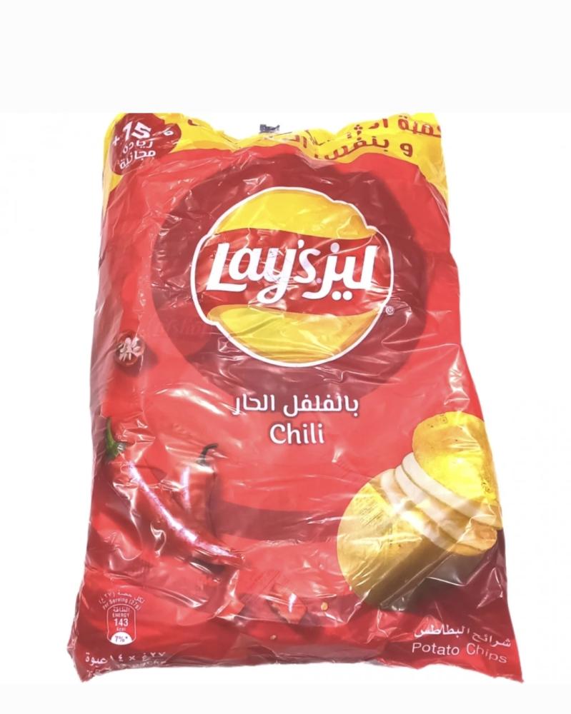 كيس ليز بالفلفل الحار 25g×14