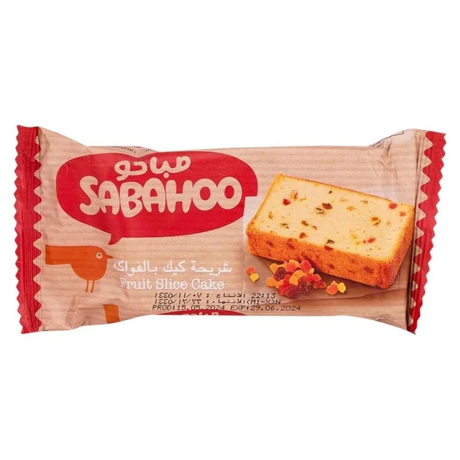 Morning slice of cake with fruits 90 grams