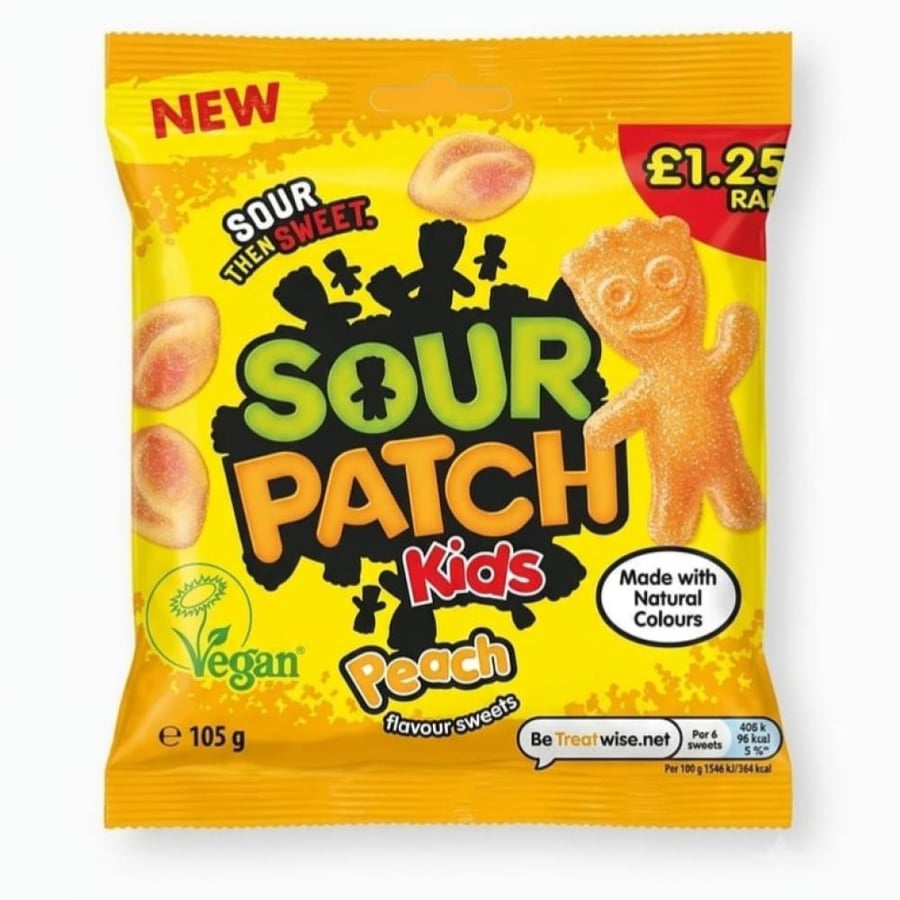 ساور باتش كيدز بنكهة الخوخ 105g Sour Patch Kids Peach