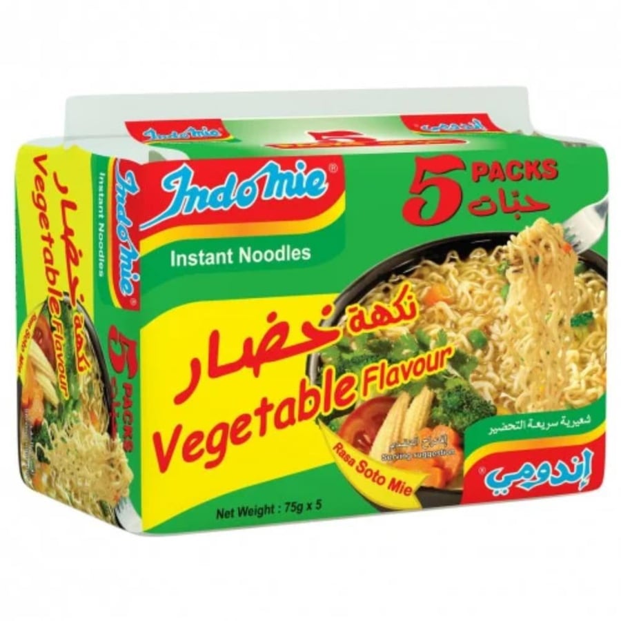 Indomie vegetable flavor 5 pieces