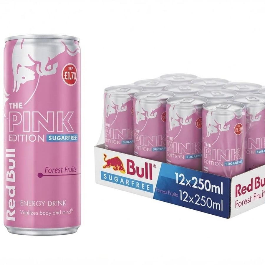 مشروب طاقة ريد بول بينك إديشن شد 12 حبة 250 مل (Red Bull The Pink Edition)