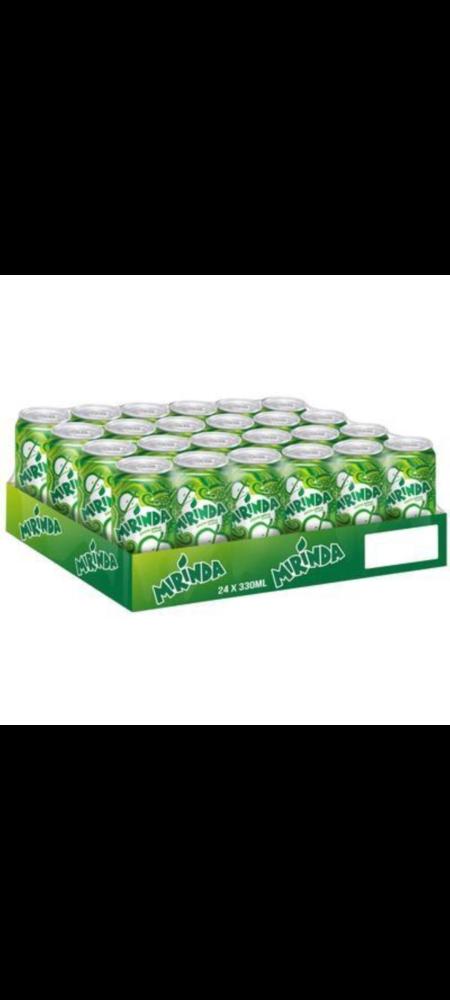 Mirinda carbonated drink with green apple flavor 320 ml × 24