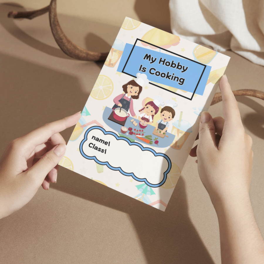 مطوية انجليزي My Hobby Is Cooking - خامس الفصل الأول