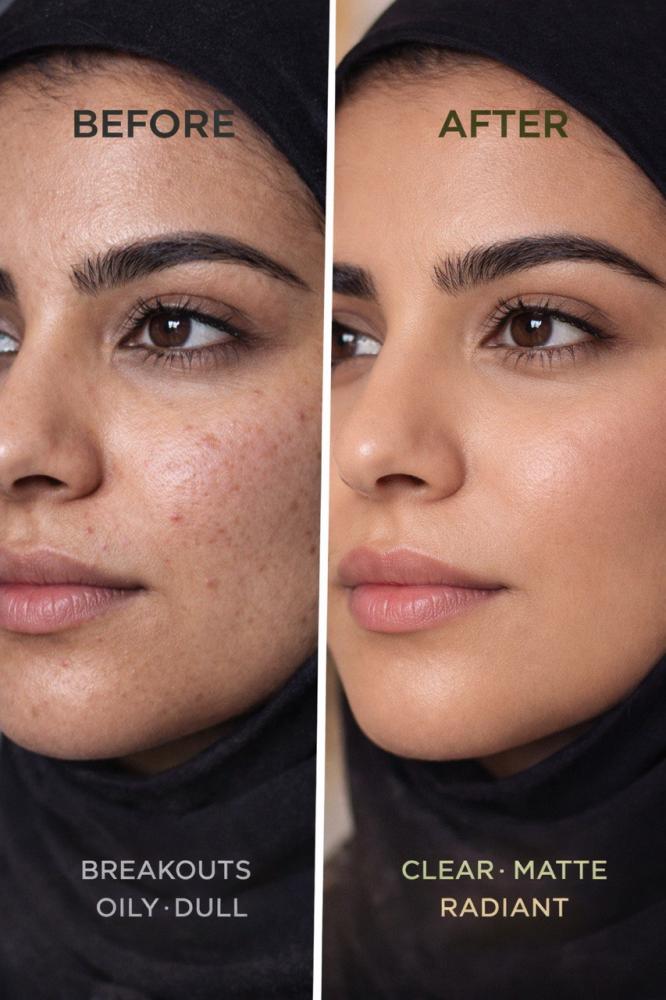 مجموعة ليراك لتنقية البشرة الدهنية
