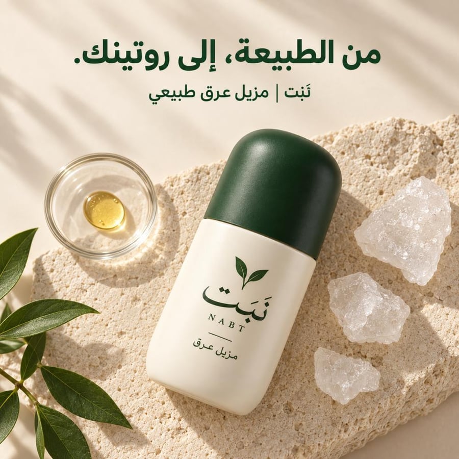 نَبْت | باقة أربع عبوات من مزيل العرق الطبيعي