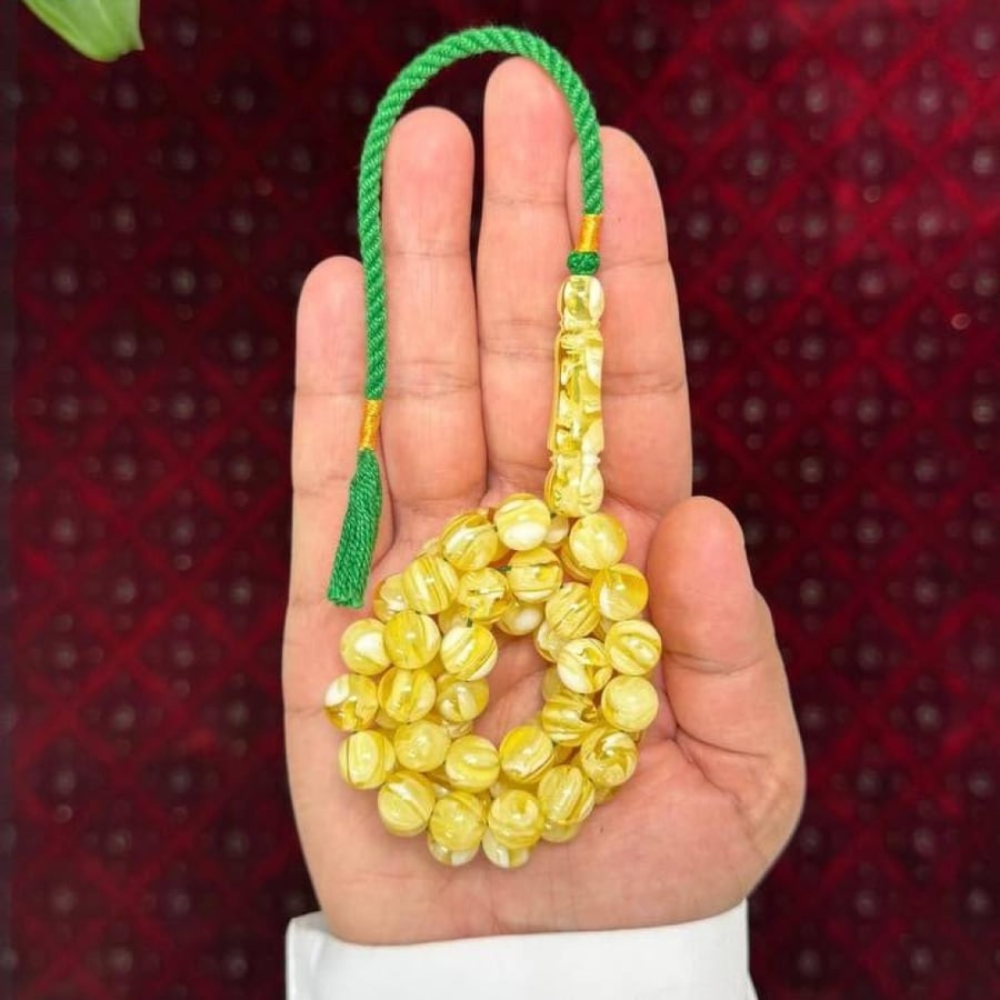 مسباح بكلايت محاكي للكهرمان