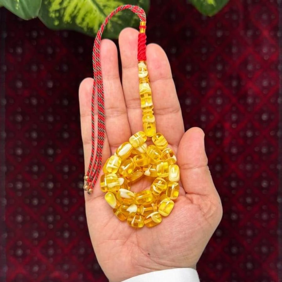 مسباح بكلايت محاكي للكهرمان