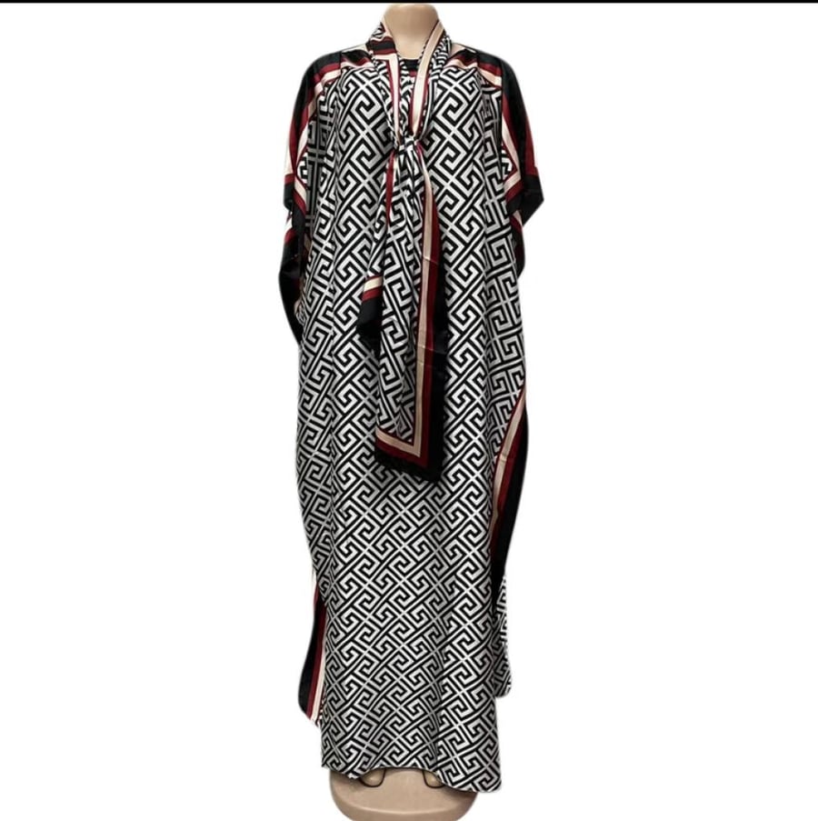 فستان منقوش