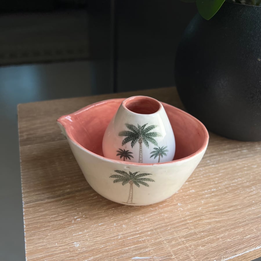 وعاء ماتشا نخيل الوطن