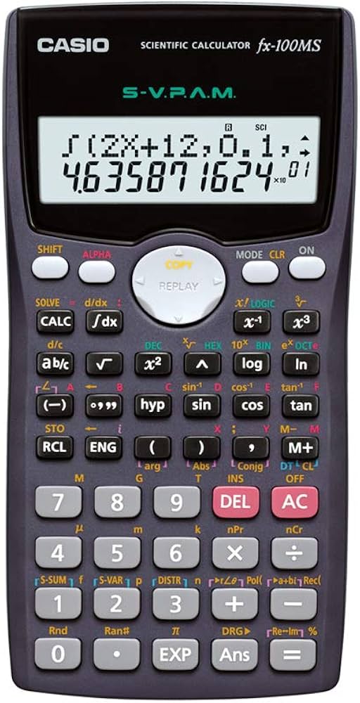 آلة حاسبة علمية كاسية 300وظيفة Casio fx 100Ms