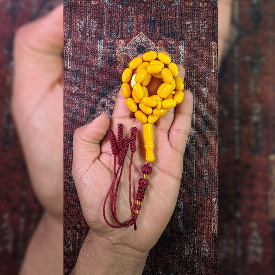Amber fragrant frankincense dust rosary