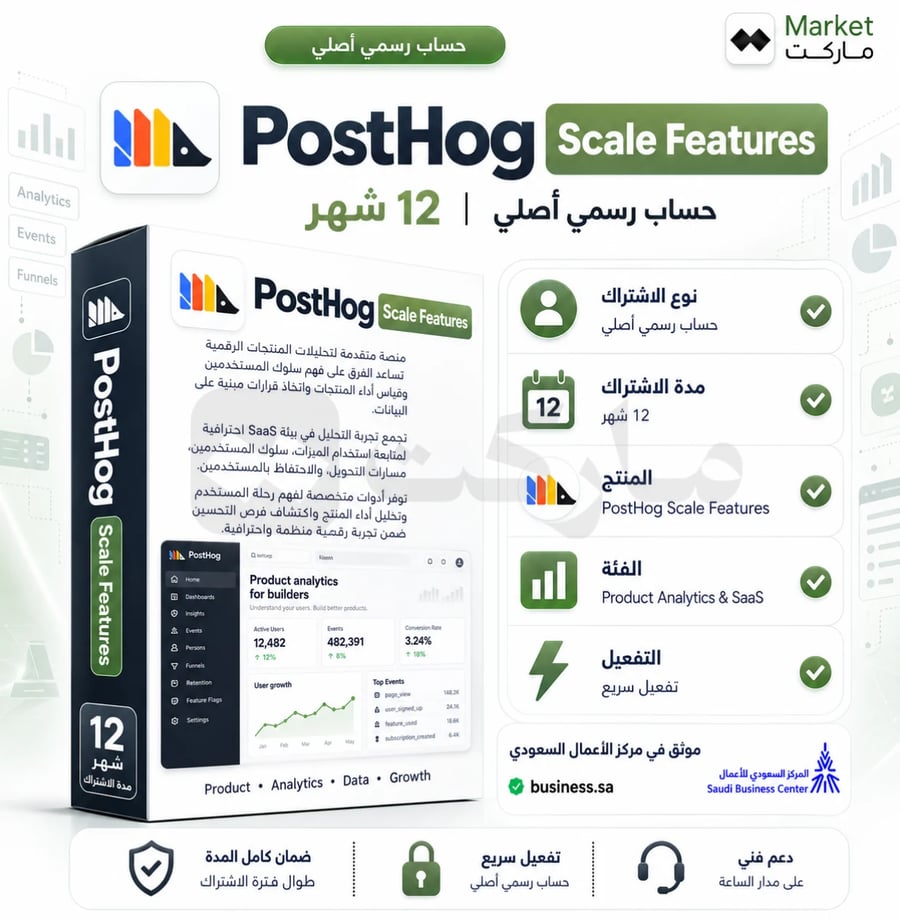 اشتراك PostHog Scale Features