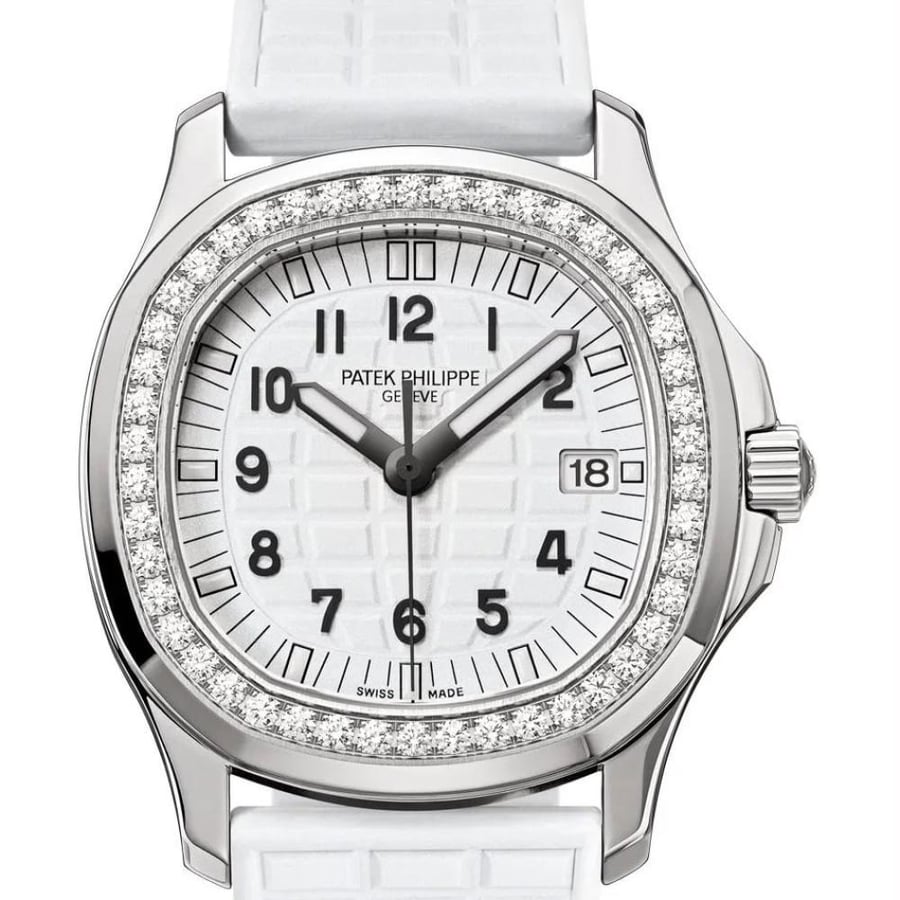 ساعة مرصعة بالألماس بتصميم مستوحى من Patek Philippe Aquanaut Luce