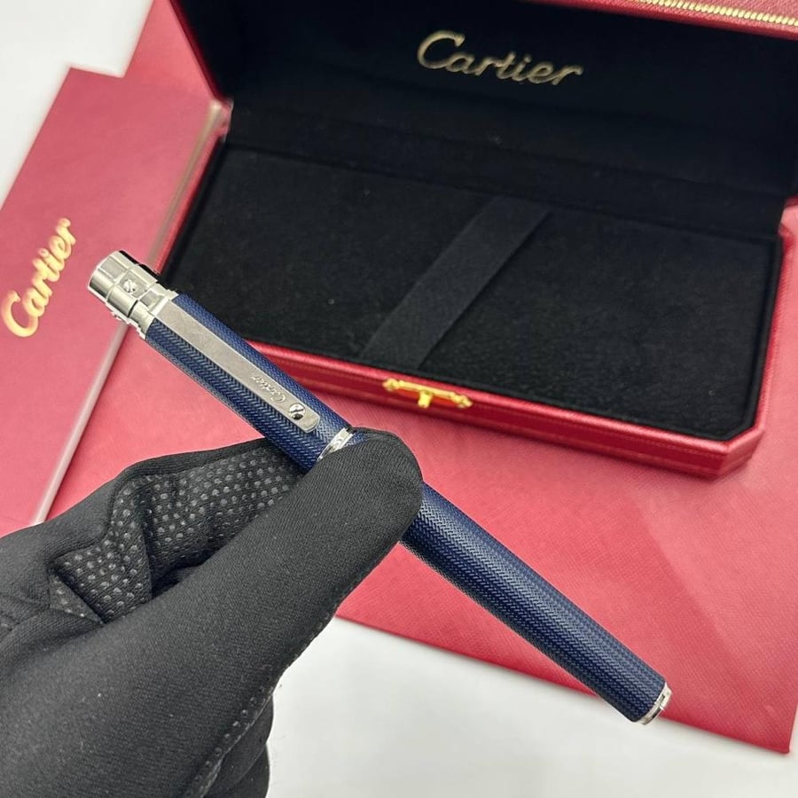 Cartier brand pen navy blue